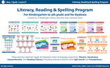Literacy, Reading & Spelling Program for ages 5 and up (Includes Physical & Digital Products) + (Optional Amazon Fire Tablet) & Free Shipping within the US