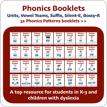 32 Phonics Patterns Booklets