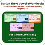I See, I Spell, I Learn® - Short Vowel eWorkbooks - For Barton Students - PDF Download