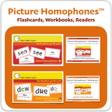 I See, I Spell, I Learn® - Picture Homophones™ Flashcards - Sets 1 & 2 Combo