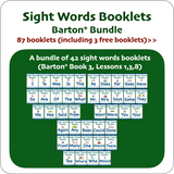 Bundles of Sight Words Booklets for Barton* Students (PDF Download)