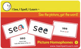I See, I Spell, I Learn® - Picture Homophones™ Flashcards - Set 1