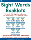 Super Bundle of Sight Words Booklets (Based on Dolch & Fry Word Lists & Phonics-based Short Vowels) - PDF Download