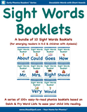 Super Bundle of Sight Words Booklets (Based on Dolch & Fry Word Lists & Phonics-based Short Vowels) - PDF Download