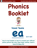Individual Phonics Patterns Booklets - (PDF Downloads)