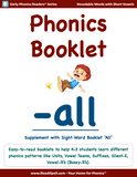 Individual Phonics Patterns Booklets - (PDF Downloads)