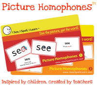 I See, I Spell, I Learn® - Picture Homophones™ Flashcards - Sets 1 & 2 Combo