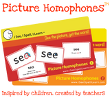 I See, I Spell, I Learn® - Picture Homophones™ Flashcards - Set 1