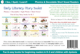 Phonics, Sight Words & Short Vowel Storybooks (Decodable Readers grades K-5 and Dyslexia) - Level B