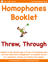 Set 2 Homophones Booklets - 15 Sets of 33 Homophones Words (Individual eBookles)