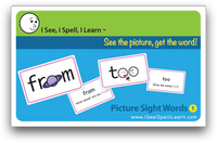 I See, I Spell, I Learn® - Picture Sight Words™ Flashcards Sets 1, 2 & 3