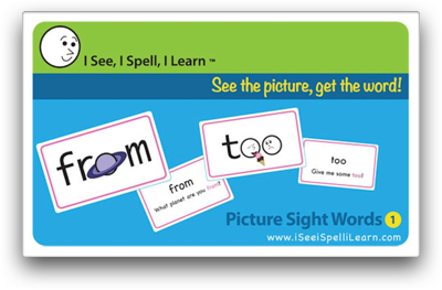 I See, I Spell, I Learn® - Picture Sight Words™ Flashcards Set 1