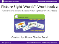 Picture Sight Words™ eWorkbooks - Sets 1, 2, 3 (Digital Purchase & Download)