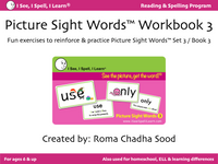 Picture Sight Words™ eWorkbooks - Sets 1, 2, 3 (Digital Purchase & Download)