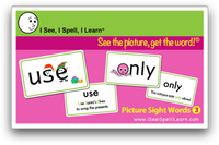 I See, I Spell, I Learn® - Picture Sight Words™ Flashcards Set 3