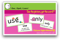 I See, I Spell, I Learn® - Picture Sight Words™ Flashcards Sets 1, 2 & 3