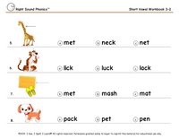 Phonics & Short Vowel eWorkbooks 1 to 5 - For All Learners K-2 - Digital Purchase & Download (I See, I Spell, I Learn® - Reading & Spelling Program)