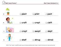 Phonics & Short Vowel eWorkbooks 1 to 5 - For All Learners K-2 - Digital Purchase & Download (I See, I Spell, I Learn® - Reading & Spelling Program)