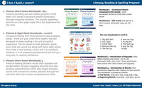 Literacy, Reading & Spelling Program for ages 5 and up (Includes Physical & Digital Products) + (Optional Amazon Fire Tablet) & Free Shipping within the US